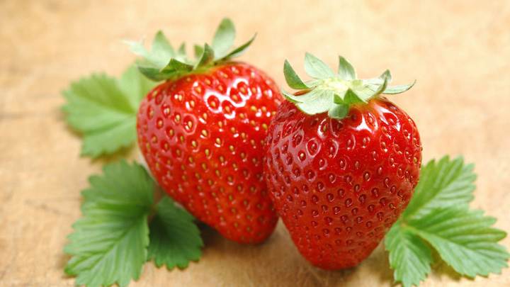 Pair Of Fresh Strawberry